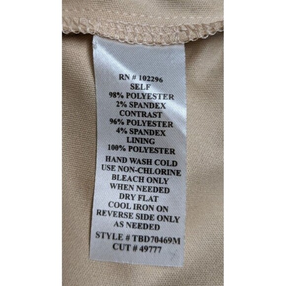 Women's CACHE Silver Beaded Beige V-Neck Cold Shoulder Occasion/Party Dress 12 - Picture 8 of 9